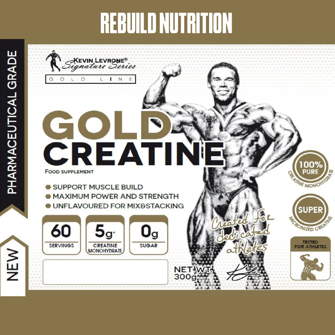 GOLD CREATINE 300GRAM | 60 SERVINGS | BY KEVIN LEVRONE