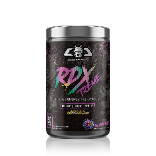 RDX EXTREME INTENSE ENERGY PRE-WORKOUT | 30 SERVINGS | BY CORECHAMPS